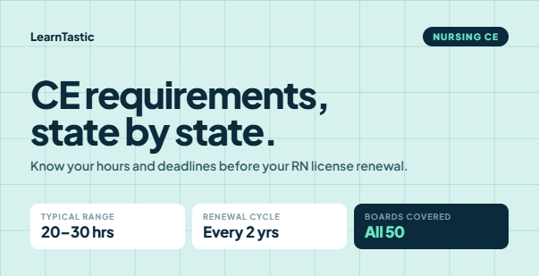 Nursing CE Requirements